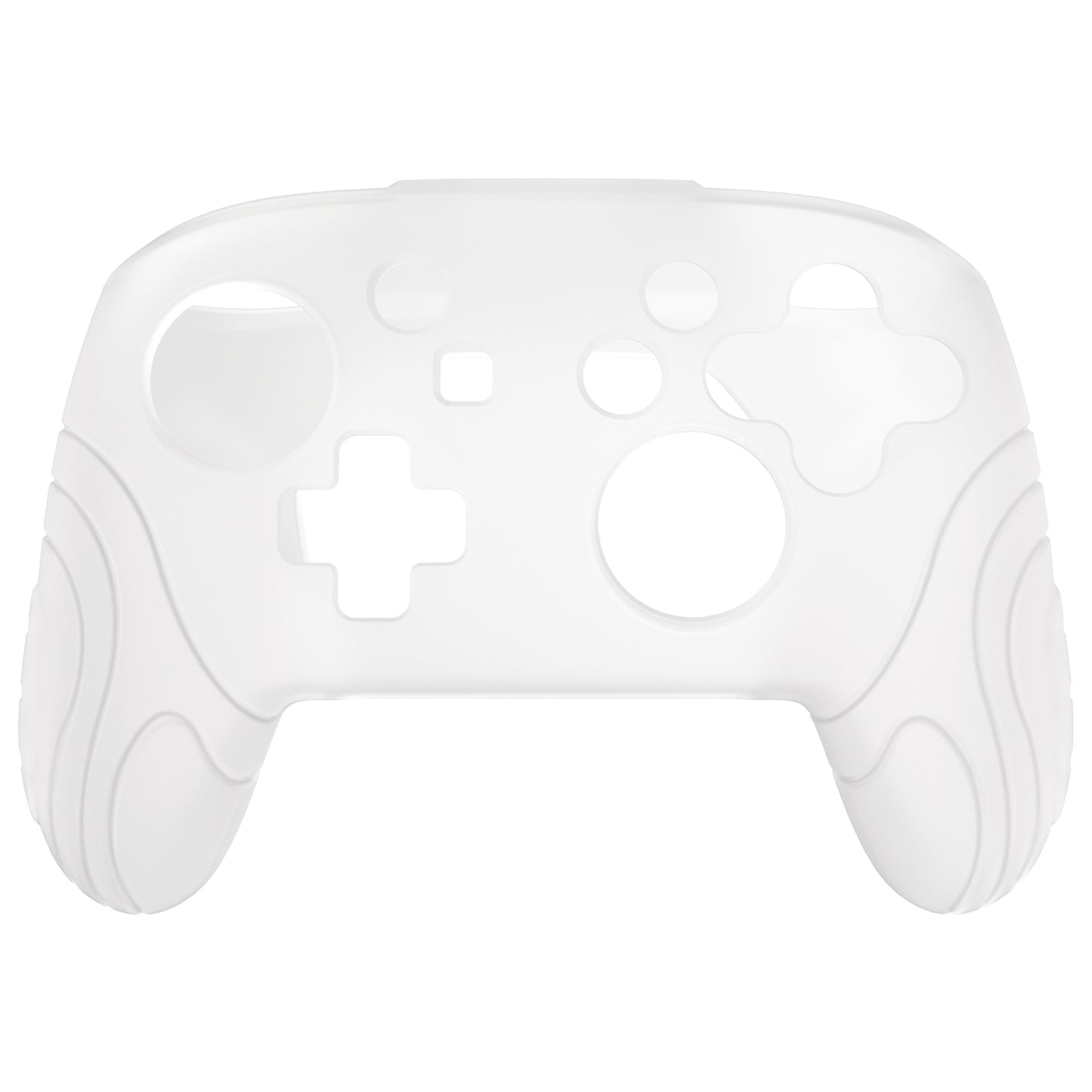 PlayVital Samurai Edition Ergonomic Silicone Skin Protective Case for Nintendo Switch Pro Controller, Soft Anti-slip Controller Grip Protector for Nintendo Switch Pro with Thumb Grip Caps - Glow in Dark - Green - EBNPP007 PlayVital