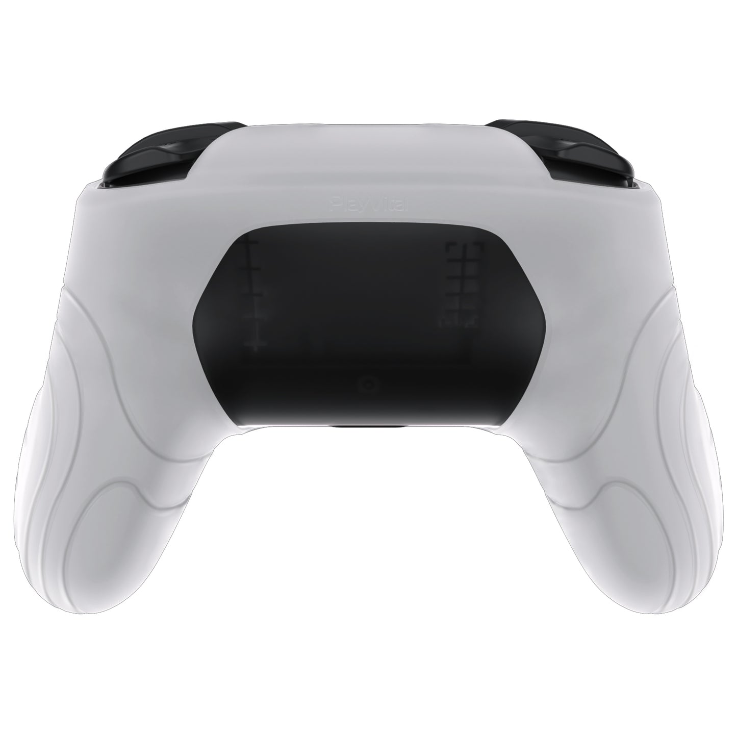 PlayVital Samurai Edition Ergonomic Silicone Skin Protective Case for Nintendo Switch Pro Controller, Soft Anti-slip Controller Grip Protector for Nintendo Switch Pro with Thumb Grip Caps - Glow in Dark - Green - EBNPP007 PlayVital