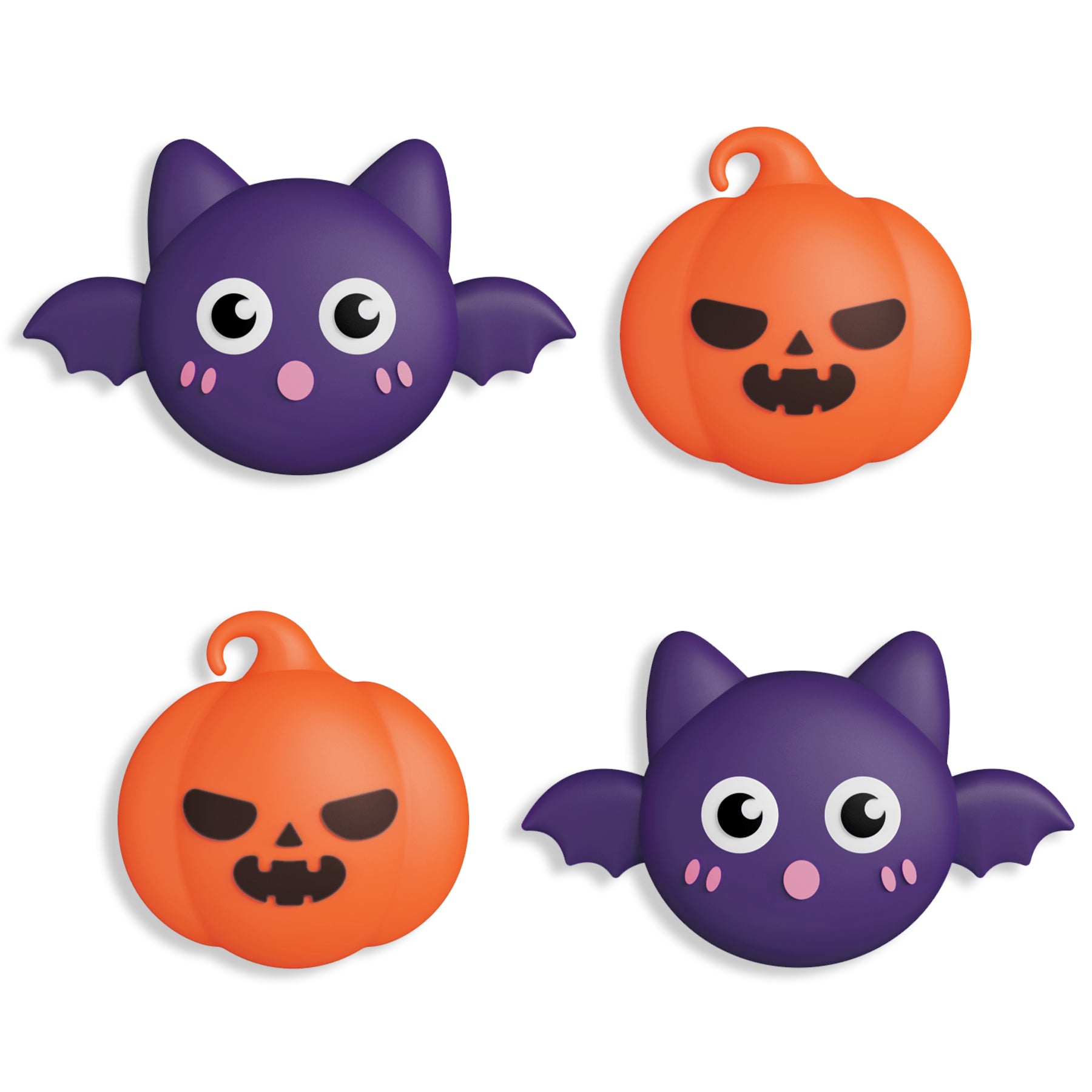 PlayVital Halloween Pumpkin Bat Thumb Grip Caps for ps5/4