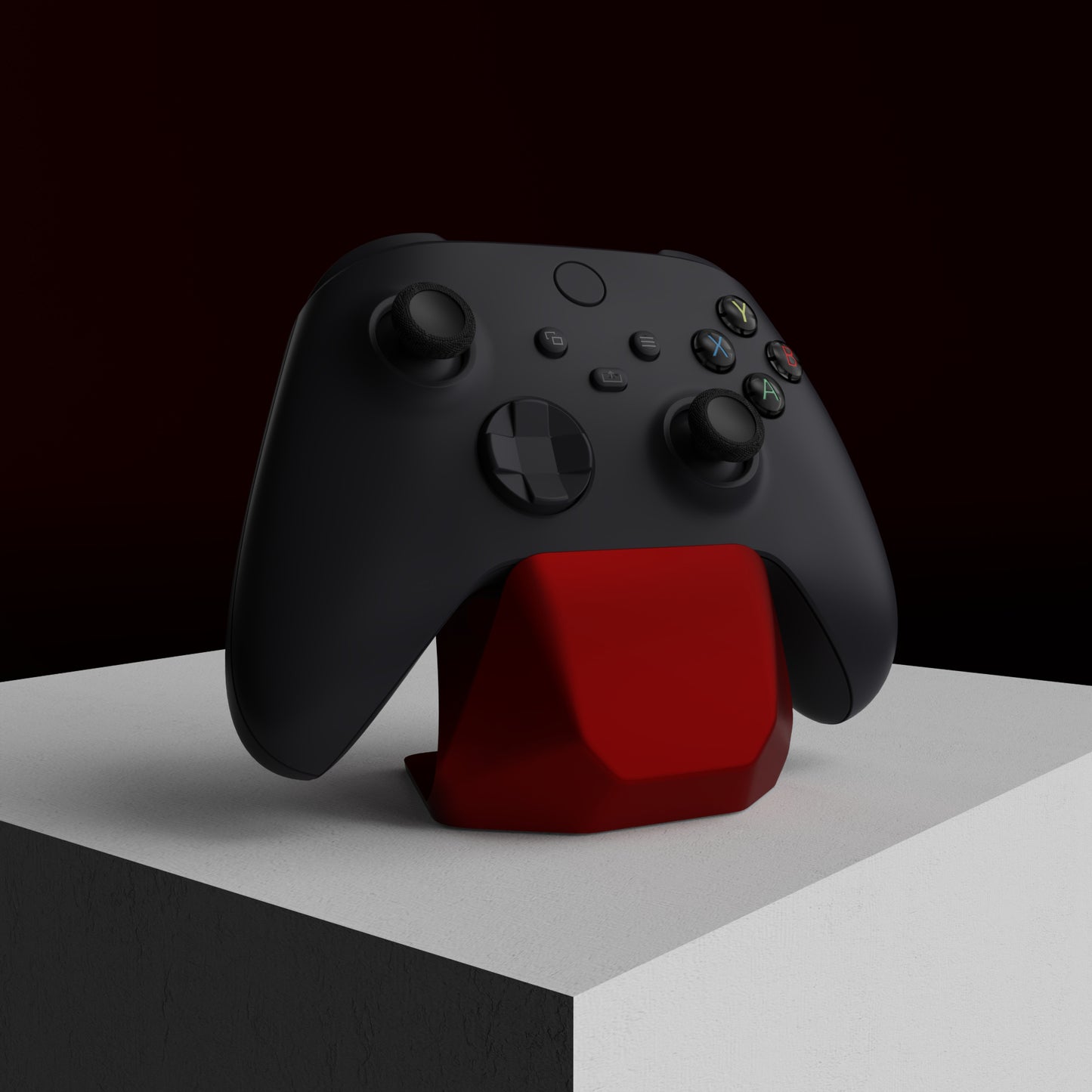PlayVital Scarlet Red Universal Game Controller Stand for Xbox Series X/S Controller, Gamepad Stand for PS5/4 Controller, Display Stand Holder for Xbox Controller - PFPJ057 PlayVital