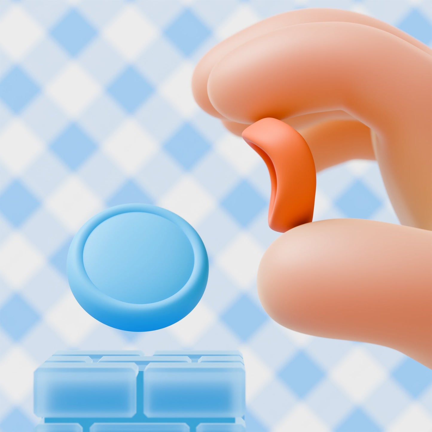 PlayVital Silicone Button Covers and Thumb Grip Set for Nintendo Switch 2 (2025), 8 Pcs Colorful ABXY Directional Button Caps & 4 Joystick Caps for Joycon 2 - Black & Gray & Blue & Orange PlayVital