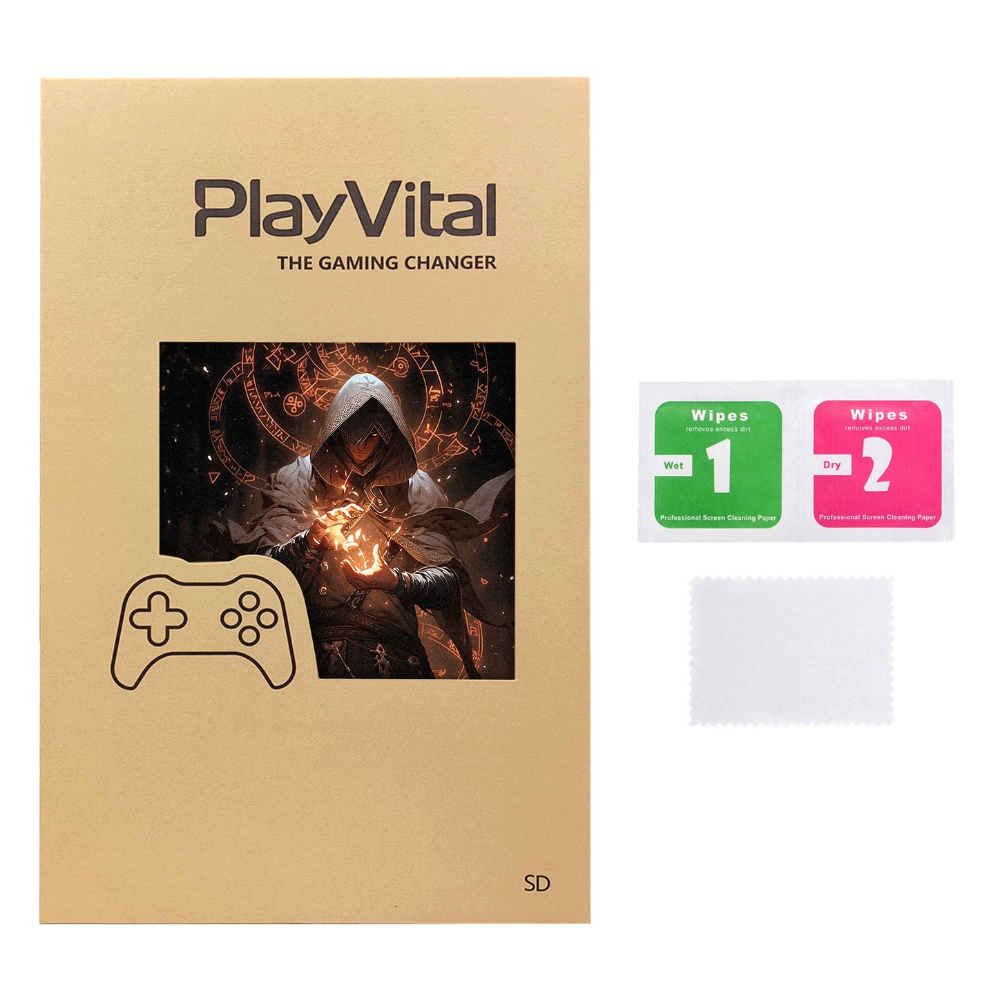 PlayVital Full Set Protective Skin Decal for Steam Deck, Custom Stickers Vinyl Cover for Steam Deck Handheld Gaming PC - Summon of Flame - SDTM078 PlayVital