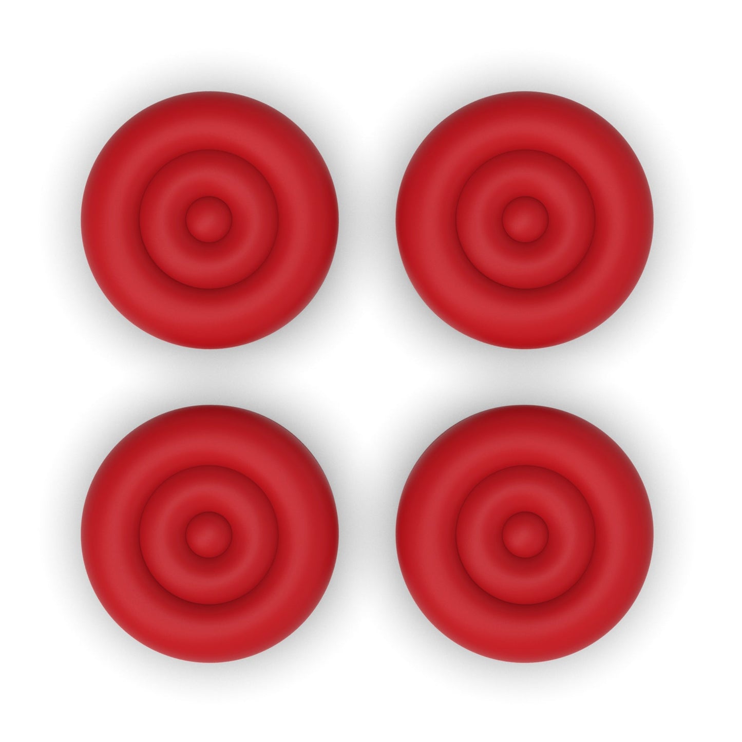 PlayVital Thumbs Cushion Grips Caps for Nintendo Switch 2 (2025), Joystick Caps for Joycon 2 - Passion Red PlayVital