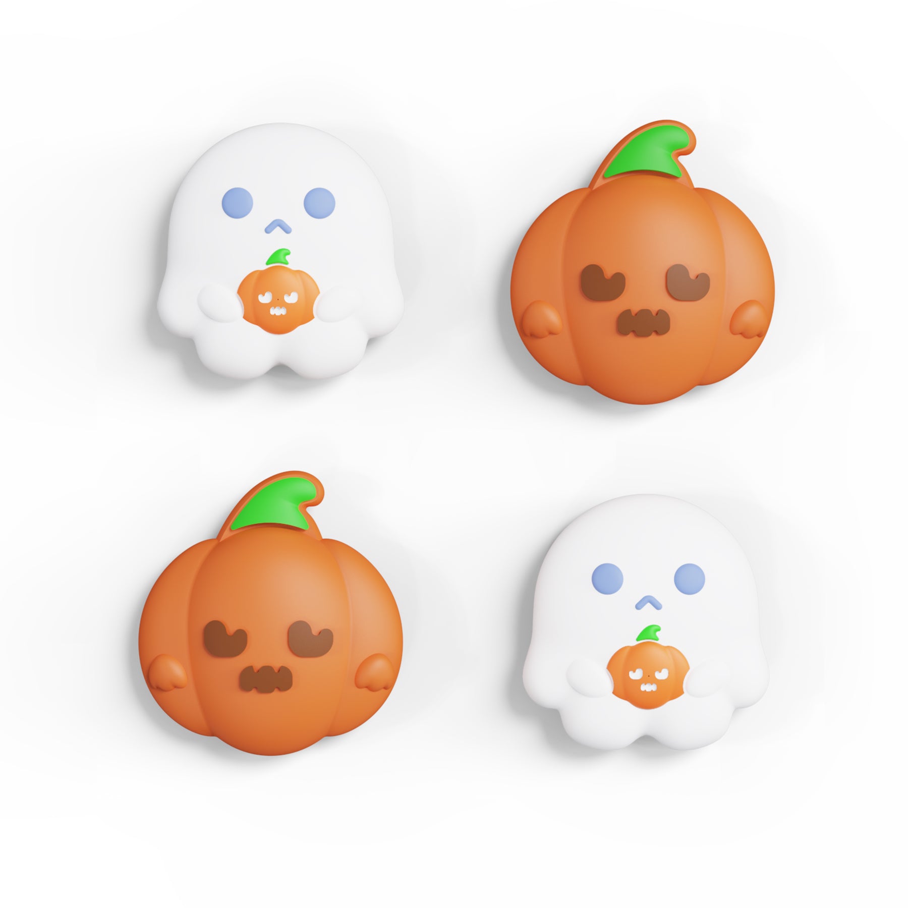 PlayVital Halloween Pumpkin Bat Thumb Grip Caps for ps5/4