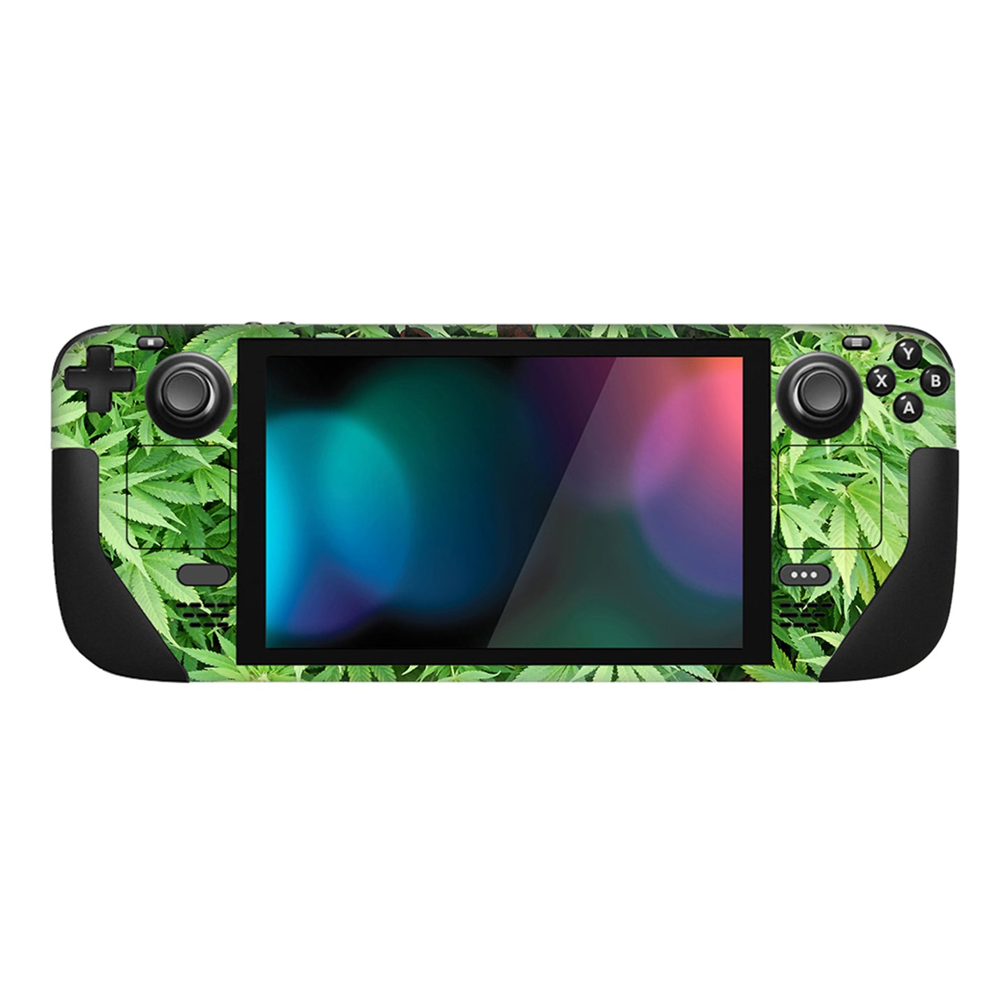 PlayVital Full Set Protective Skin Decal for Steam Deck, Custom Stickers Vinyl Cover for Steam Deck Handheld Gaming PC - Blood Handprint Weeds - SDTM003 playvital