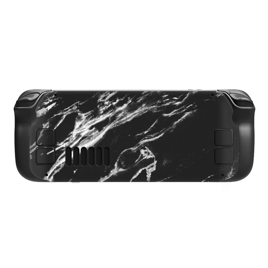 PlayVital Full Set Protective Skin Decal for Steam Deck, Custom Stickers Vinyl Cover for Steam Deck Handheld Gaming PC - Modern Black Marble - SDTM029 playvital
