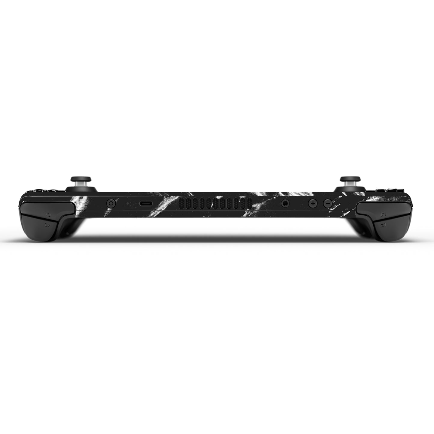 PlayVital Full Set Protective Skin Decal for Steam Deck, Custom Stickers Vinyl Cover for Steam Deck Handheld Gaming PC - Modern Black Marble - SDTM029 playvital