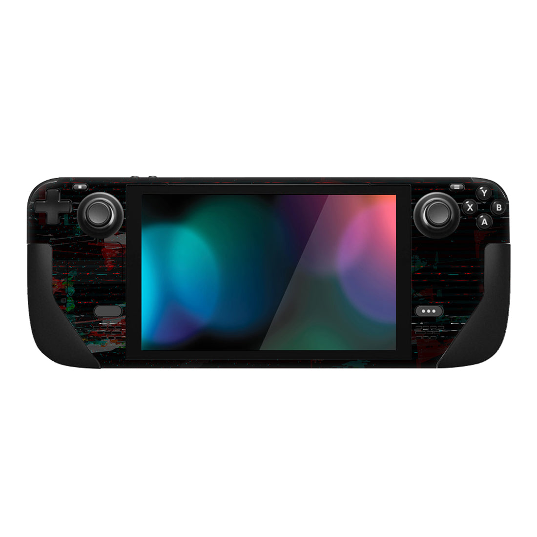PlayVital Full Set Protective Skin Decal for Steam Deck, Custom Stickers Vinyl Cover for Steam Deck Handheld Gaming PC - Game Over Glitch - SDTM040 playvital