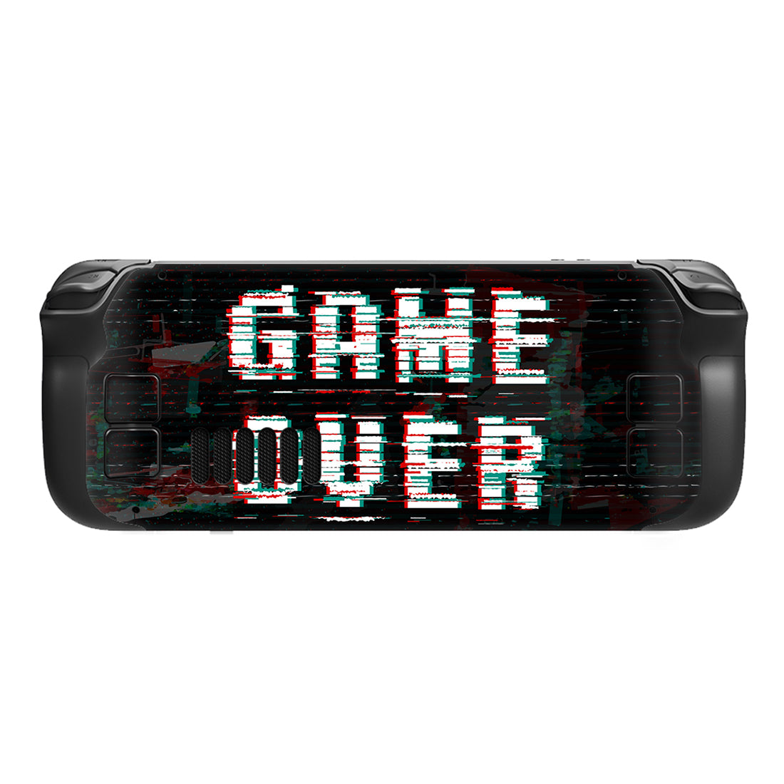 PlayVital Full Set Protective Skin Decal for Steam Deck, Custom Stickers Vinyl Cover for Steam Deck Handheld Gaming PC - Game Over Glitch - SDTM040 playvital