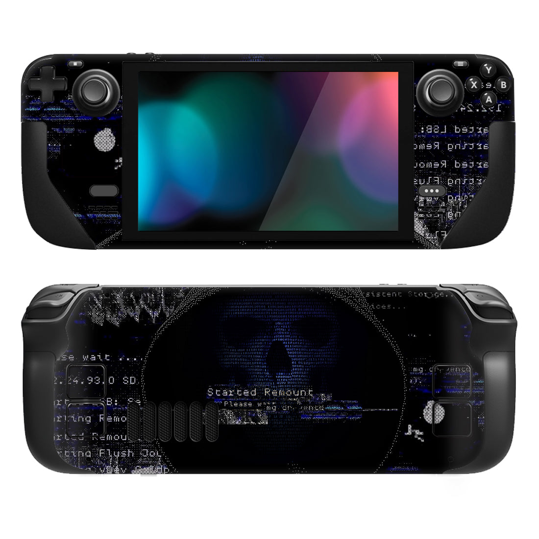 PlayVital Full Set Protective Skin Decal for Steam Deck, Custom Stickers Vinyl Cover for Steam Deck Handheld Gaming PC - 3D Polygon - SDTM042 playvital