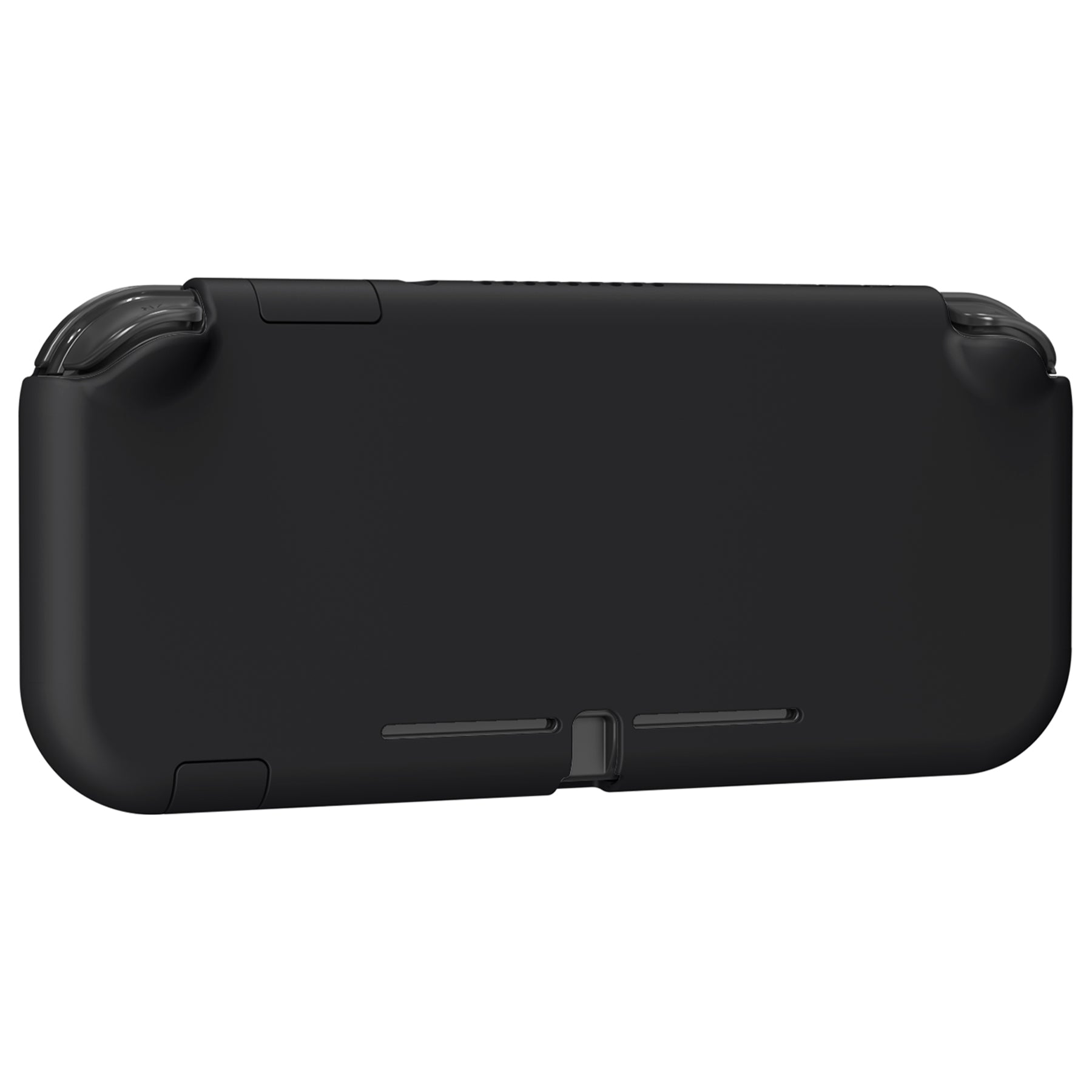 PlayVital Black Protective Case for NS Switch Lite, Hard Cover Protector for NS Switch Lite - 1 x Black Border Tempered Glass Screen Protector Included - YYNLP006 PlayVital