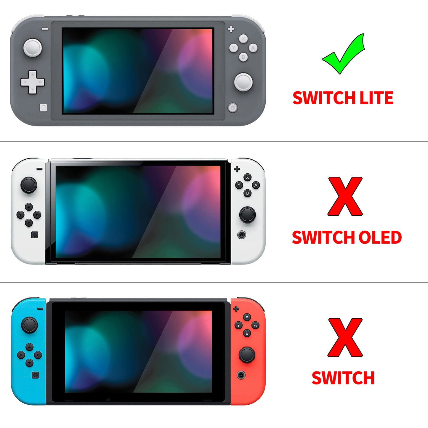 PlayVital ZealProtect Protective Case for Nintendo Switch Lite, Hard Shell Ergonomic Grip Cover for Switch Lite w/Screen Protector & Thumb Grip Caps & Button Caps - Classics SNES Style - PSLYY7002 PlayVital