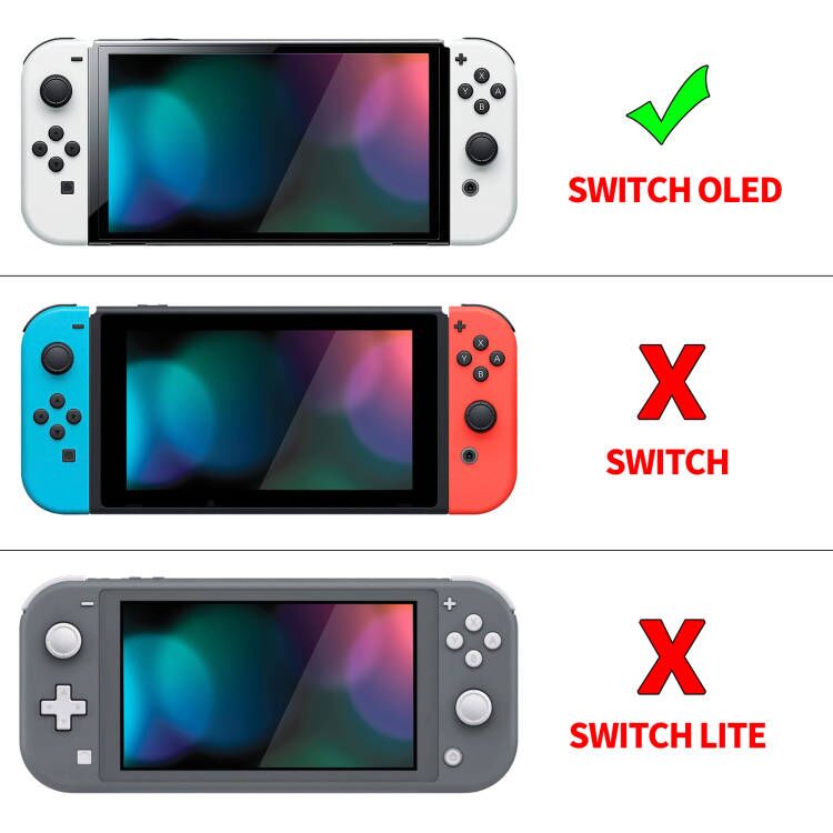 PlayVital ZealProtect Soft Protective Case for Switch OLED, Flexible Protector Joycon Grip Cover for Switch OLED with Thumb Grip Caps & ABXY Direction Button Caps - Matcha Green - XSOYM5006 playvital