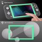 2 Pack Mint Green Border Transparent HD Clear Saver Protector Film, Tempered Glass Screen Protector for Nintendo Switch Lite [Anti-Scratch, Anti-Fingerprint, Shatterproof, Bubble-Free] - HL714 PlayVital