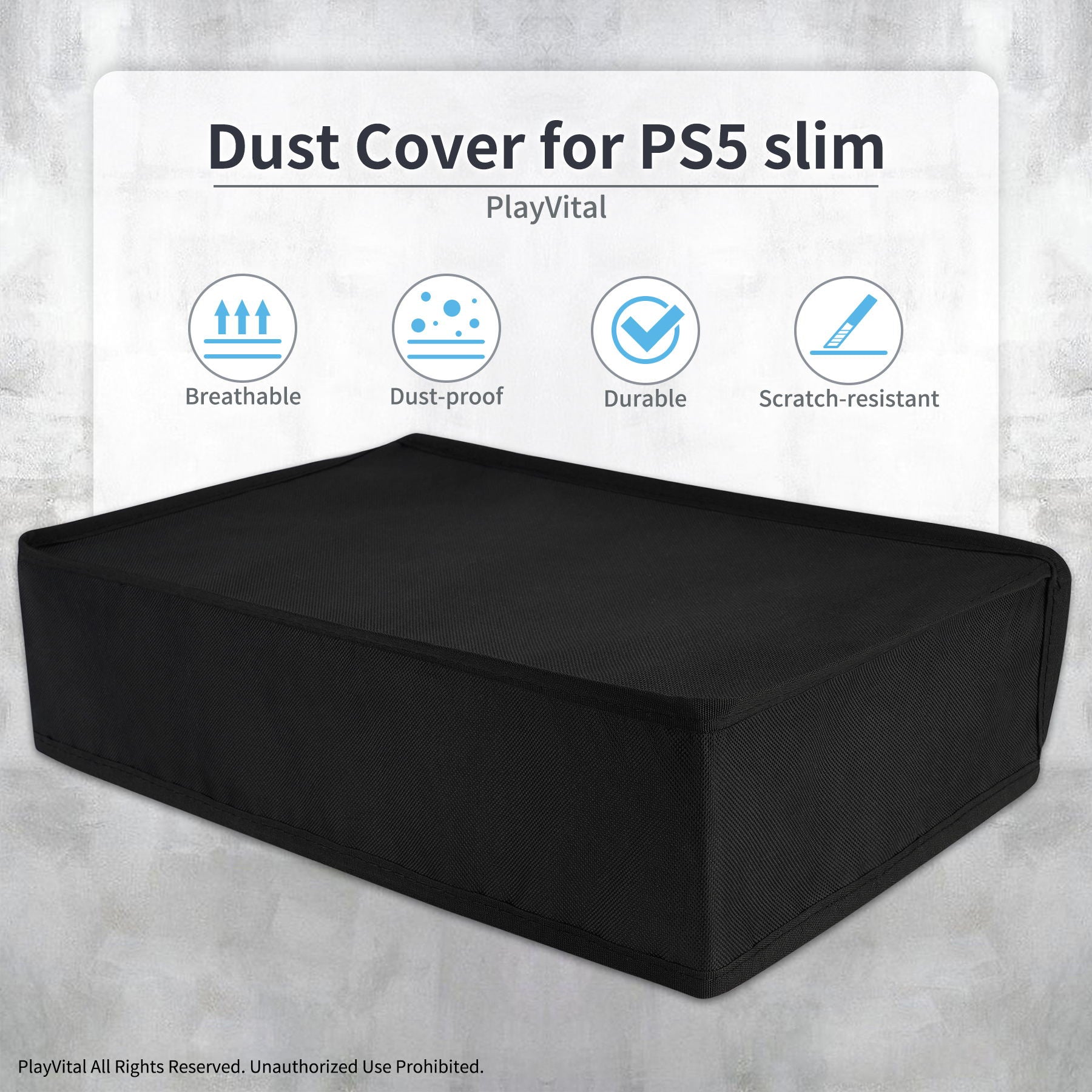 PlayVital Horizontal Dust Cover for ps5 Slim Disc Edition, Dust Proof  Protector Waterproof Cover Sleeve for ps5 Slim Console - AliExpress