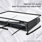 PlayVital Horizontal Dust Cover for ps5 Slim Disc Edition(The New Smaller Design), Transparent Dust Proof Protector Waterproof Cover Sleeve for ps5 Slim Console - HUYPFM003 PlayVital