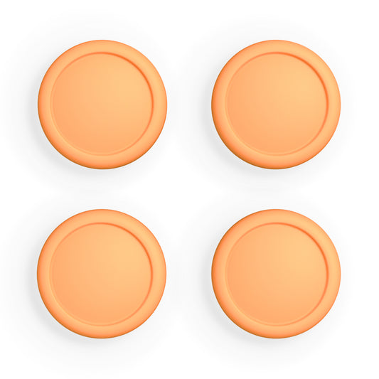 PlayVital Switch Joystick Caps, Switch Lite Thumbstick Caps, Silicone Analog Cover for Switch OLED Joycon Thumb Grip Rocker Caps for Nintendo Switch & Switch Lite - Apricot Yellow - NJM1195 playvital