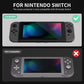 2 Pack Black Border Transparent HD Clear Saver Protector Film, Tempered Glass Screen Protector for Nintendo Switch [Anti-Scratch, Anti-Fingerprint, Shatterproof, Bubble-Free] - NSPJ0701 playvital