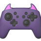 PlayVital Cute Demon Silicone Grip Cover with Thumb Grips and Stickers for Nintendo Switch Pro Controller - Purple - AMDNPP001 PlayVital