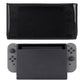 PlayVital Nylon Dust Cover, Soft Neat Lining Dust Guard, Anti Scratch Waterproof Cover Sleeve for Nintendo Switch & Switch OLED Charging Dock - Clear Black - NTA8013 PlayVital