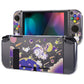 PlayVital Protective Case for Nintendo Switch, Soft TPU Slim Case Cover for Nintendo Switch Console with Colorful ABXY Direction Button Caps - Space Cat - NTU6031