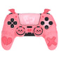 PlayVital Gothic Imp Series Cute Silicone Case with Thumb Grips and Stickers for PS5 Controller, Compatible with PS5 Official Charging Dock - Pink - GTKPFP004 PlayVital