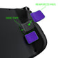 PlayVital Purple Back Button Enhancement Set for Steam Deck, Grip Improvement Button Protection Kit for Steam Deck - 2 Different Thickness - PGSDM003 playvital