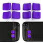 PlayVital MIX Version Back Button Enhancement Set for Steam Deck, Grip Improvement Button Protection Kit for Steam Deck - Streamlined & Studded Design - Purple - PGSDM012 playvital