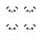 PlayVital Cute Thumb Grip Caps for ps5/4 Controller, Silicone Analog Stick Caps Cover for Xbox Series X/S, Thumbstick Caps for Switch Pro Controller - Chubby Panda - PJM3012 PlayVital