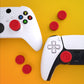 PlayVital Thumbs Cushion Caps Thumb Grips for ps5, for ps4, Thumbstick Grip Cover for Xbox Series X/S, Thumb Grip Caps for Xbox One, Elite Series 2, for Switch Pro Controller - Passion Red- PJM3026 PlayVital
