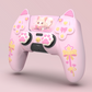 PlayVital Sweetheart Kitty Series Silicone Cover with Cat Paw Thumb Grips for PS5 Controller, Compatible with PS5 Charging Dock - Pink - LRRPFP001 PlayVital