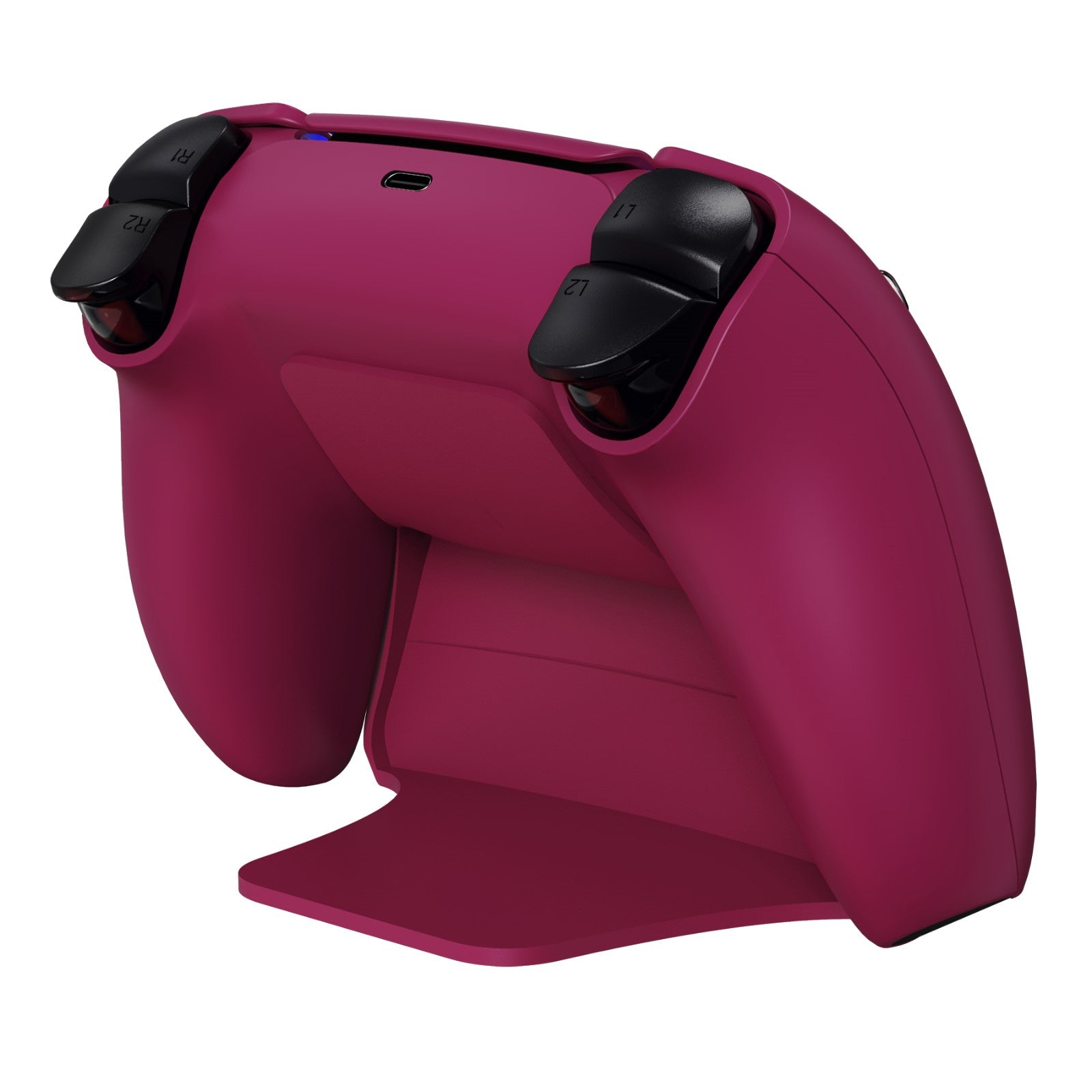 PlayVital 2 Pack Controller Display Stand for PS5 Controller Gamepad Stand Desk Holder with Rubber Pads - Cosmic Red PlayVital