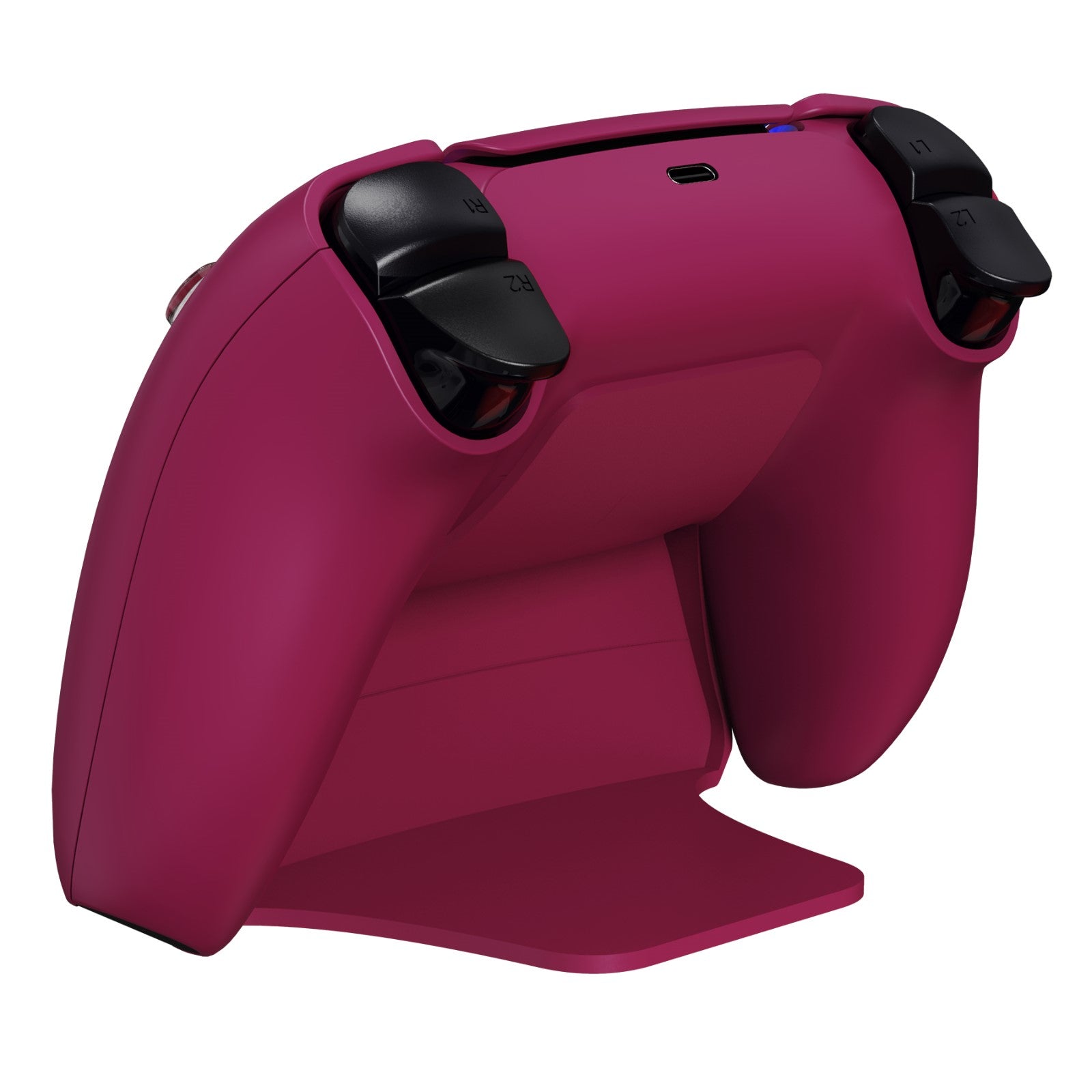 PlayVital 2 Pack Controller Display Stand for PS5 Controller Gamepad Stand Desk Holder with Rubber Pads - Cosmic Red PlayVital