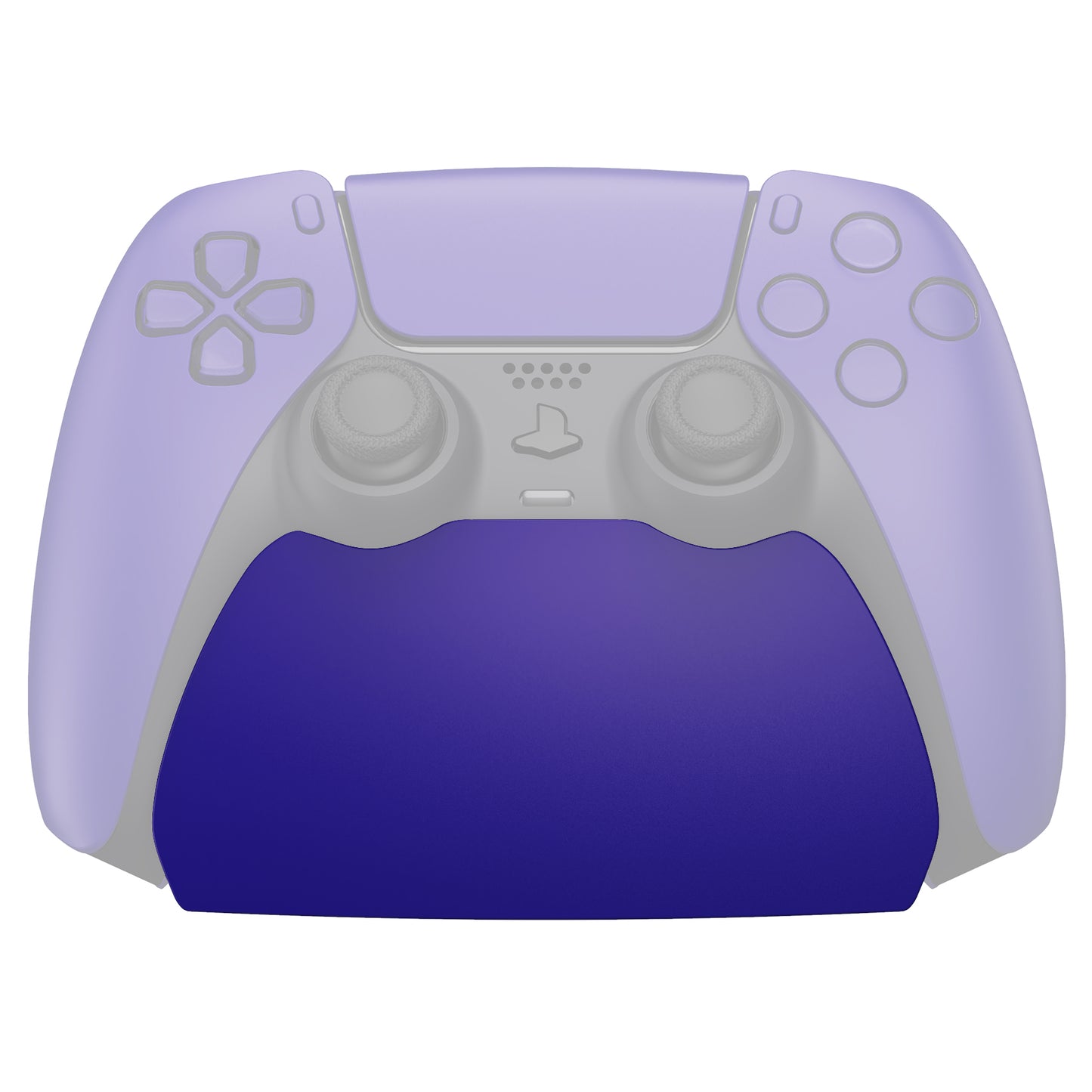 PlayVital 2 Pack Controller Display Stand for PS5 Controller Gamepad Stand Desk Holder with Rubber Pads - Galactic Purple PlayVital