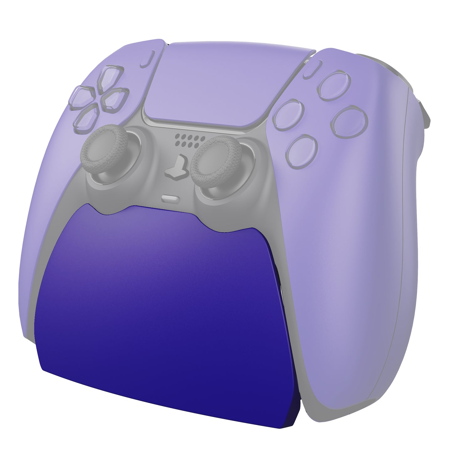 PlayVital 2 Pack Controller Display Stand for PS5 Controller Gamepad Stand Desk Holder with Rubber Pads - Galactic Purple PlayVital