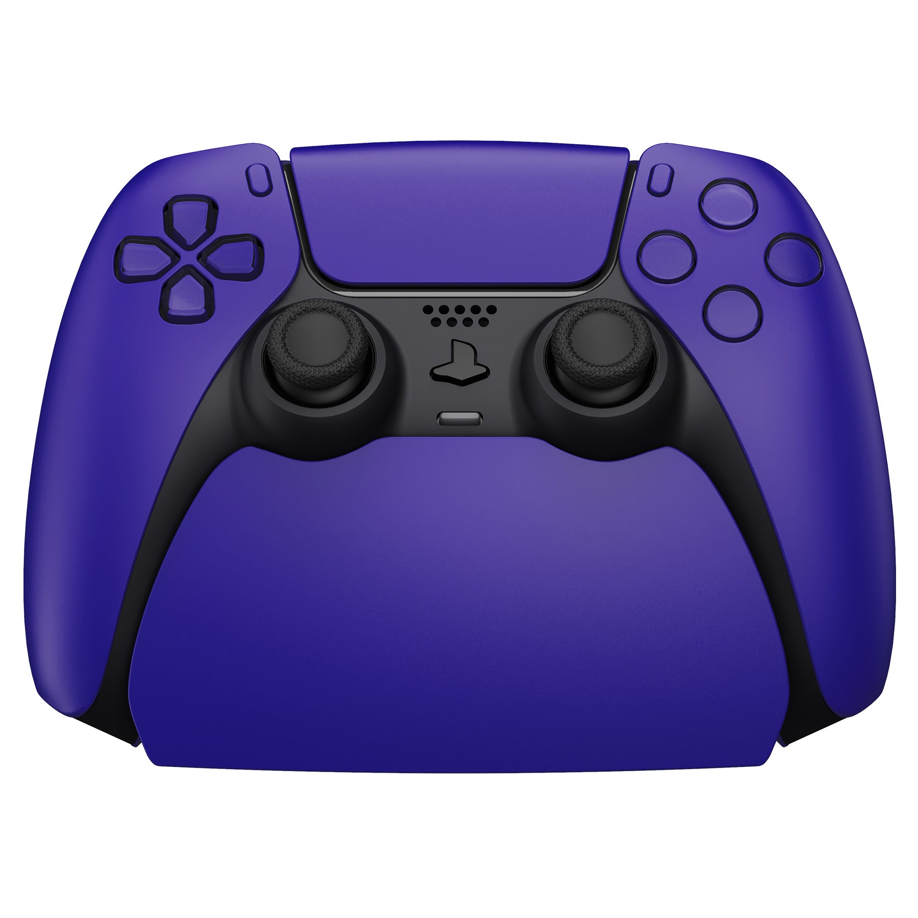 PlayVital 2 Pack Controller Display Stand for PS5 Controller Gamepad Stand Desk Holder with Rubber Pads - Galactic Purple PlayVital