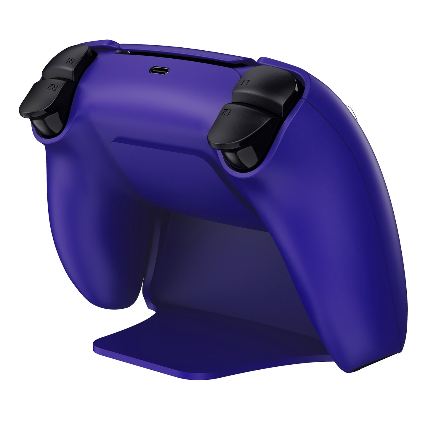 PlayVital 2 Pack Controller Display Stand for PS5 Controller Gamepad Stand Desk Holder with Rubber Pads - Galactic Purple PlayVital