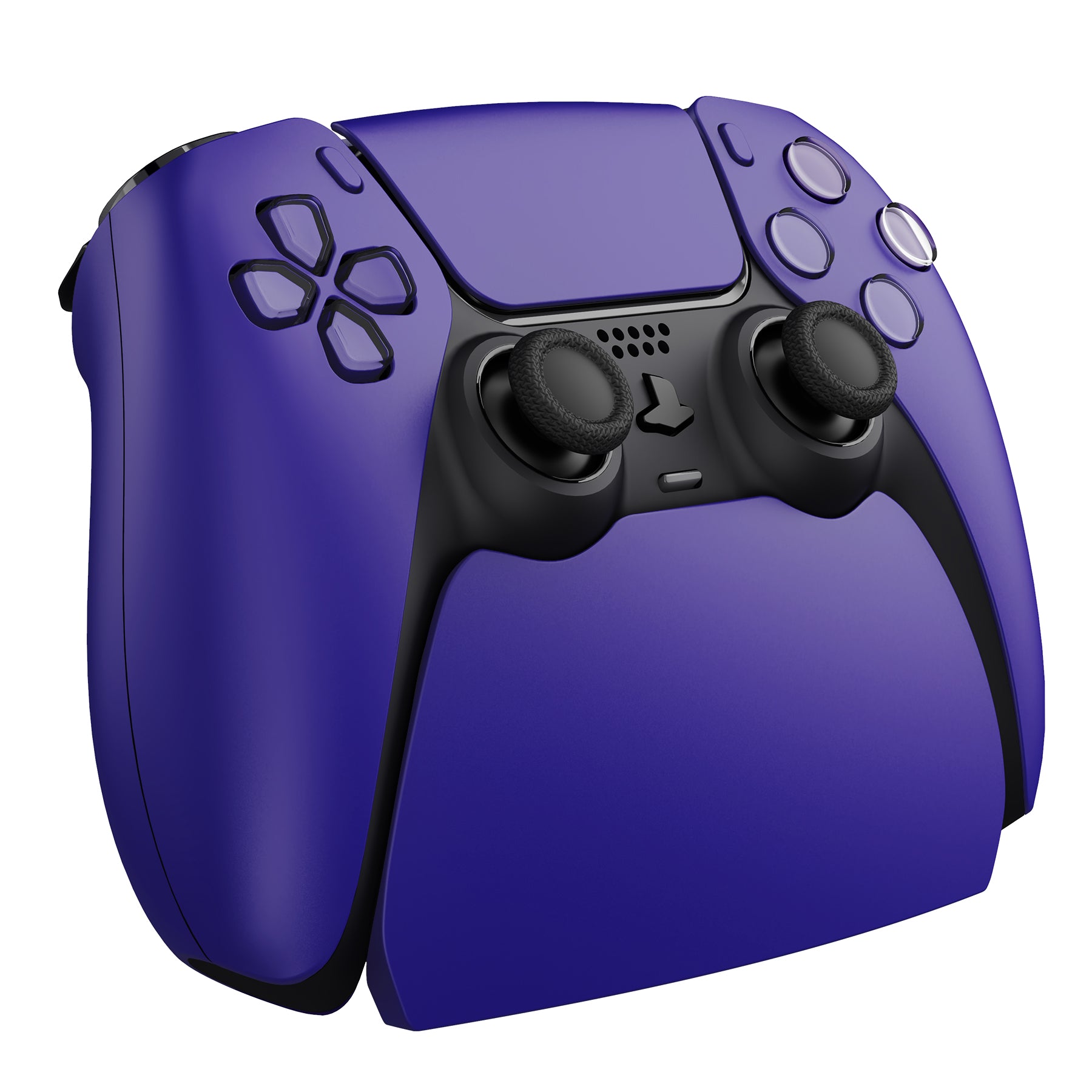 PlayVital 2 Pack Controller Display Stand for PS5 Controller Gamepad Stand Desk Holder with Rubber Pads - Galactic Purple PlayVital