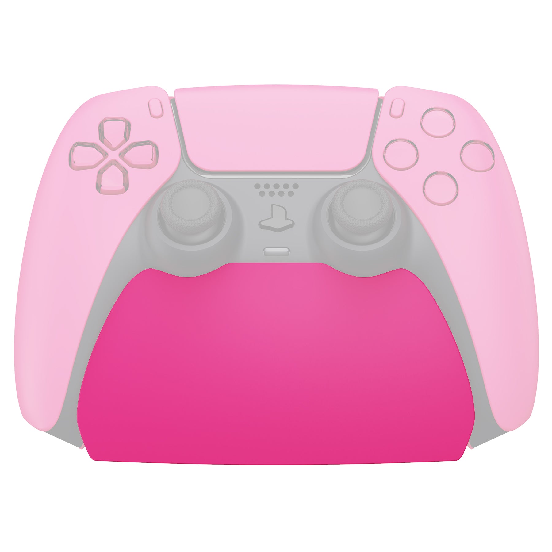 PlayVital 2 Pack Controller Display Stand for PS5 Controller Gamepad Stand Desk Holder with Rubber Pads - Nova Pink PlayVital