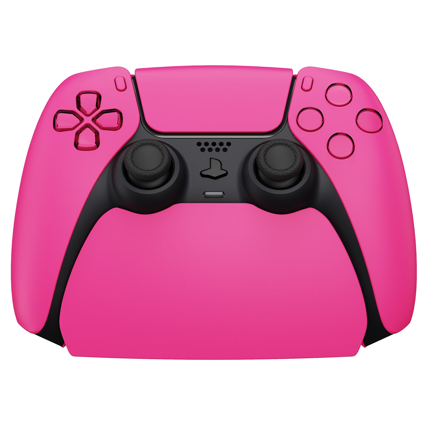 PlayVital 2 Pack Controller Display Stand for PS5 Controller Gamepad Stand Desk Holder with Rubber Pads - Nova Pink PlayVital