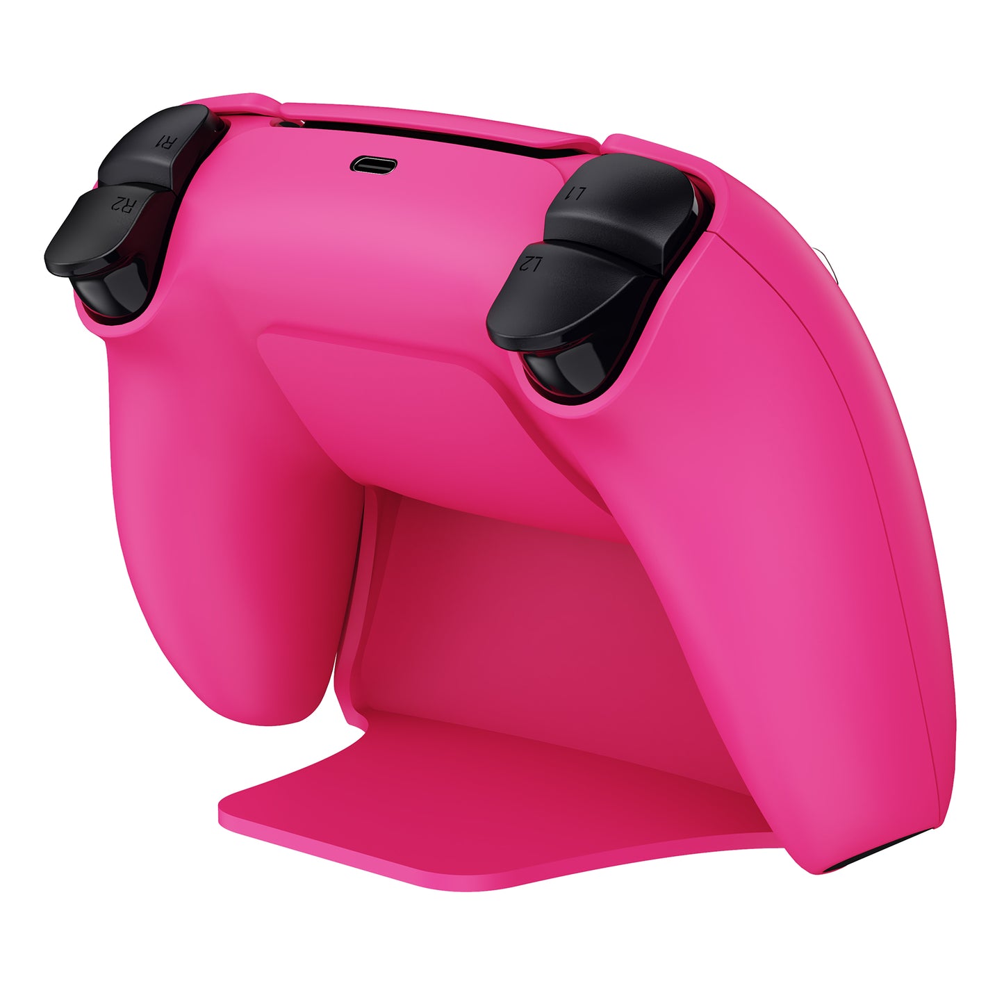 PlayVital 2 Pack Controller Display Stand for PS5 Controller Gamepad Stand Desk Holder with Rubber Pads - Nova Pink PlayVital