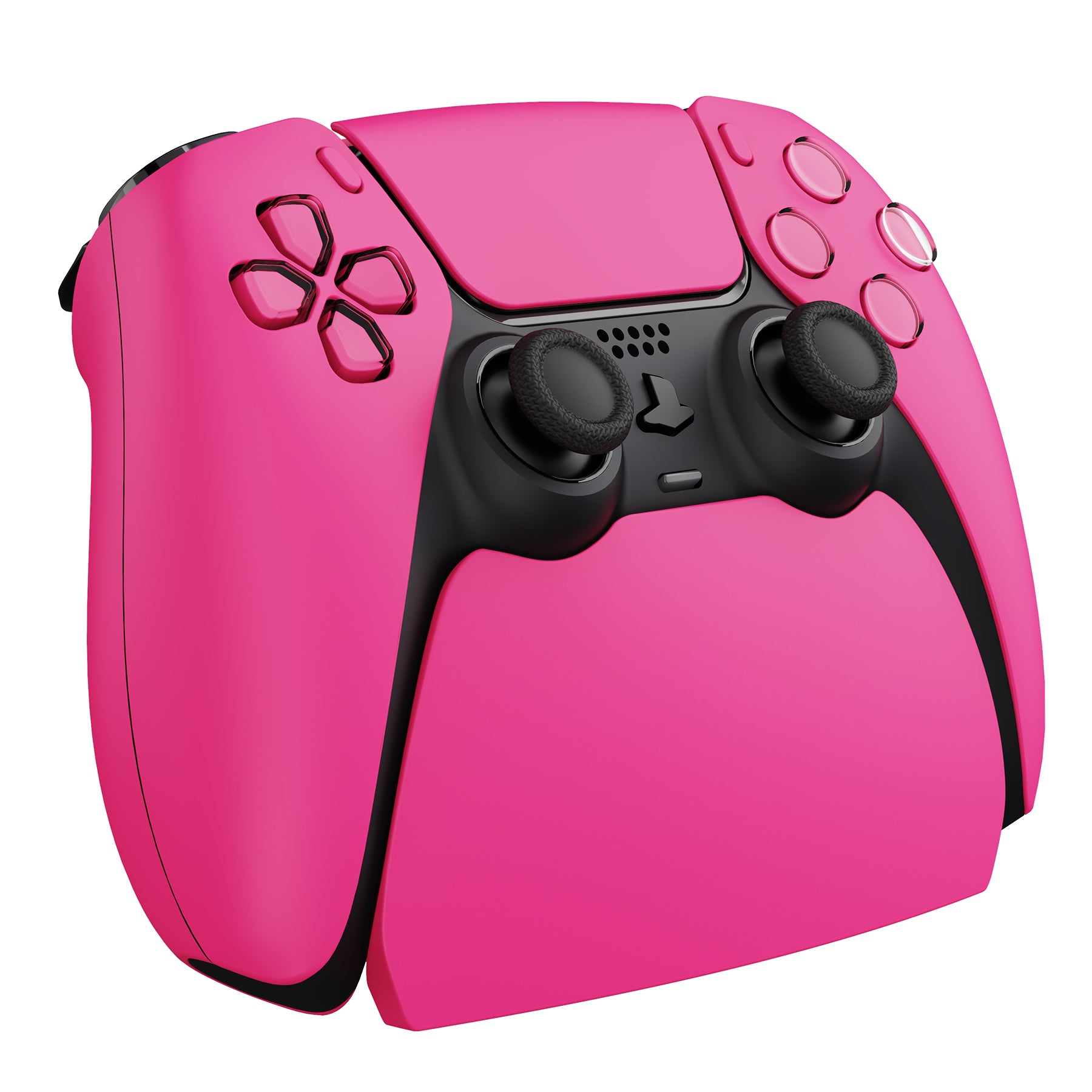 PlayVital 2 Pack Controller Display Stand for PS5 Controller Gamepad Stand Desk Holder with Rubber Pads - Nova Pink PlayVital