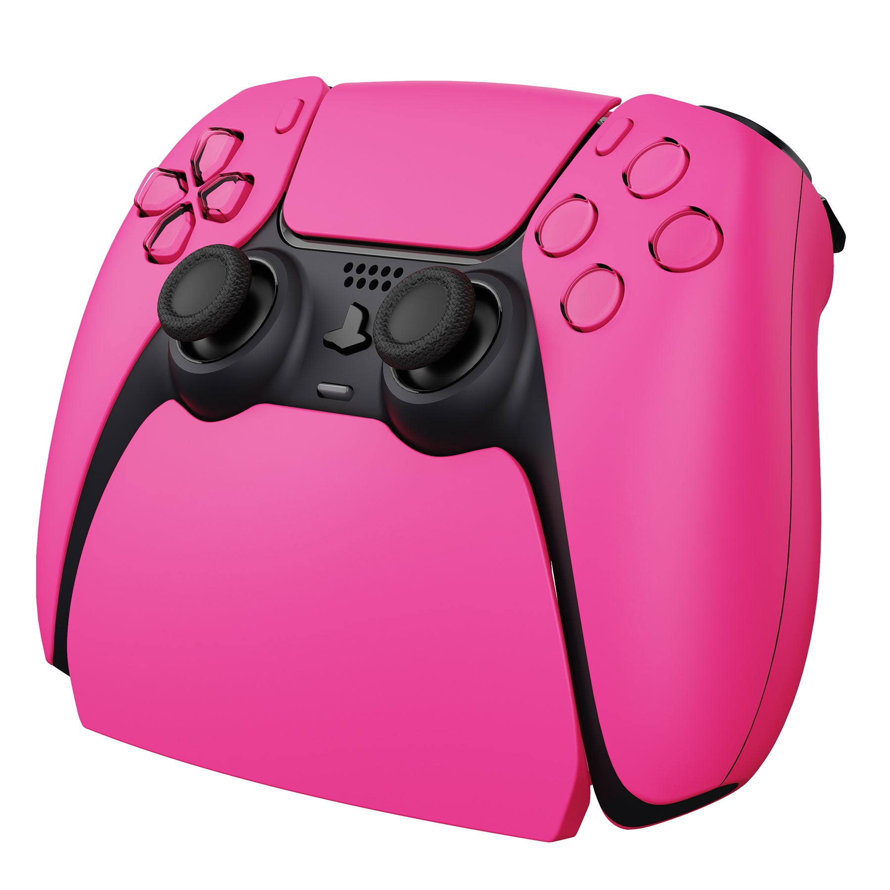 PlayVital 2 Pack Controller Display Stand for PS5 Controller Gamepad Stand Desk Holder with Rubber Pads - Nova Pink PlayVital