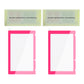 PlayVital 2 Pack Transparent HD Clear Saver Protector Film, Tempered Glass Screen Protector for Nintendo Switch - Bright Pink Border