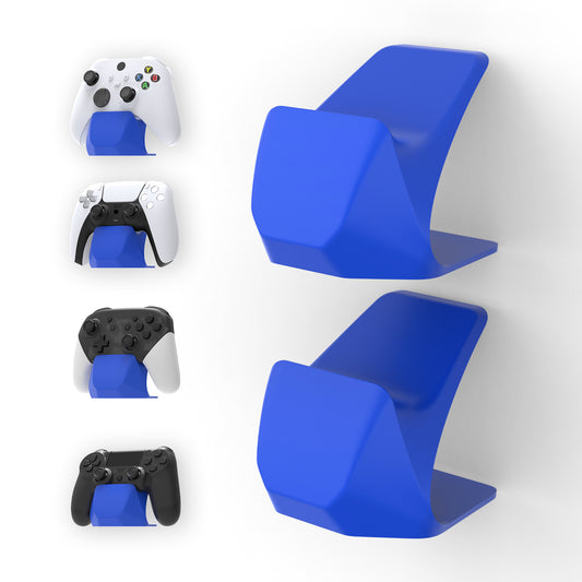 PlayVital 2 Pack Universal Game Controller Display Stand for PS5 & PS4 & Switch Pro & Xbox Series X/S Controller - Blue PlayVital