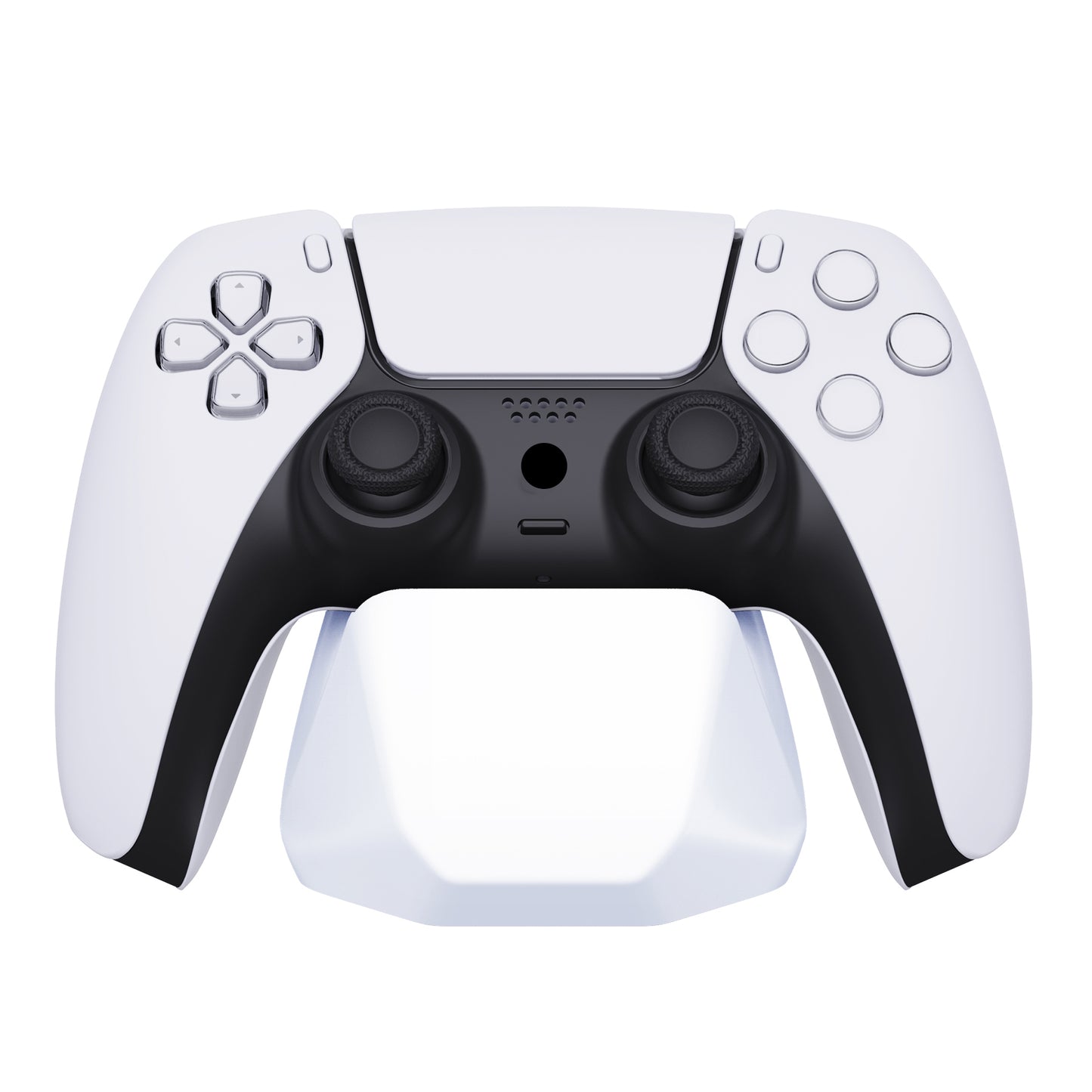 PlayVital 2 Pack Universal Game Controller Display Stand for PS5 & PS4 & Switch Pro & Xbox Series X/S Controller - White PlayVital