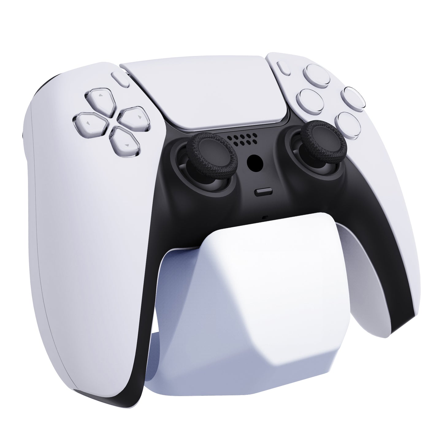 PlayVital 2 Pack Universal Game Controller Display Stand for PS5 & PS4 & Switch Pro & Xbox Series X/S Controller - White PlayVital