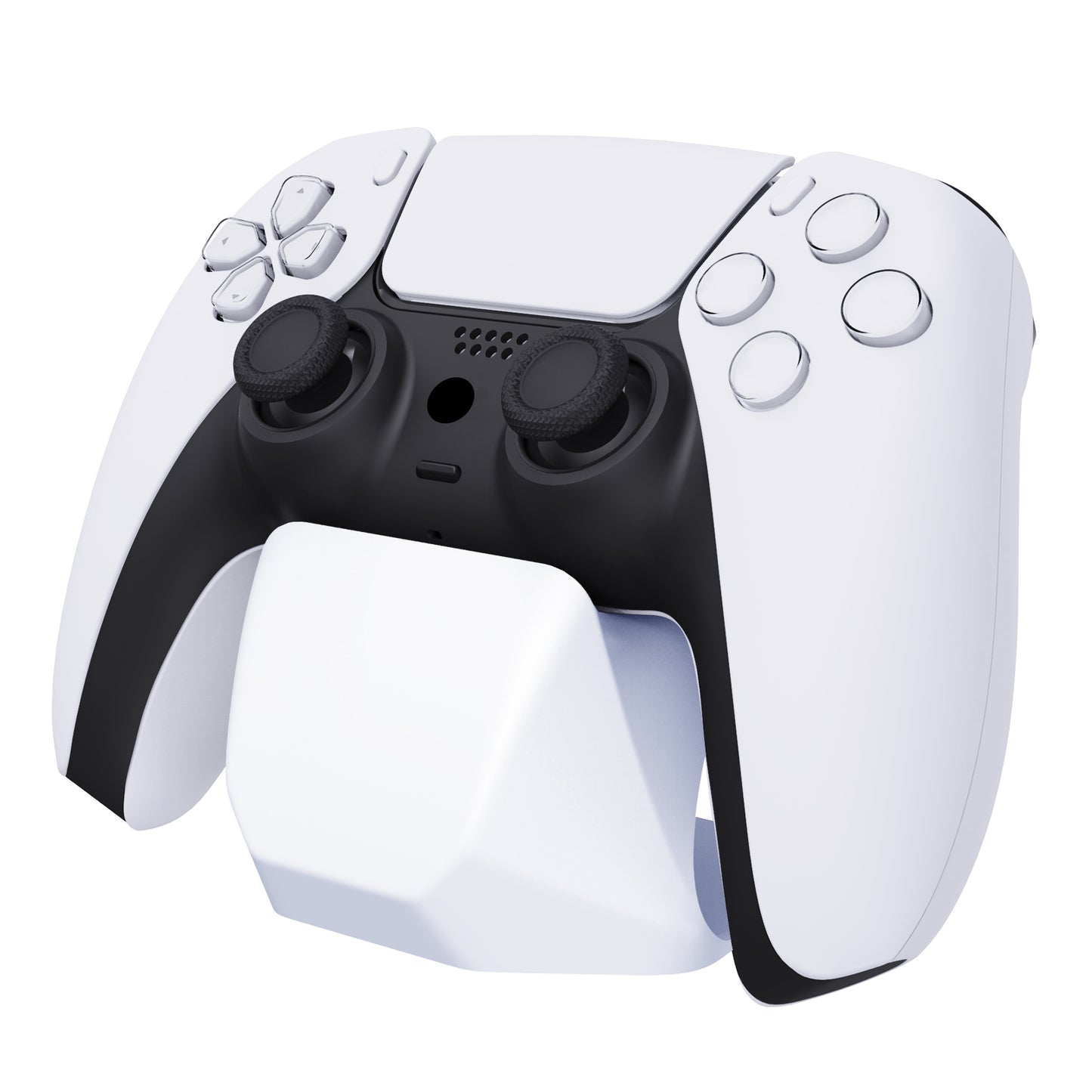 PlayVital 2 Pack Universal Game Controller Display Stand for PS5 & PS4 & Switch Pro & Xbox Series X/S Controller - White PlayVital