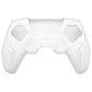 PlayVital 2 Set Futuristic CyberMech Design Silicone Case with Thumb Grips for PS5 Wireless Controller, Compatible with PS5 Official Charging Dock - White - CHXPFP007 PlayVital