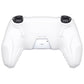 PlayVital 2 Set Futuristic CyberMech Design Silicone Case with Thumb Grips for PS5 Wireless Controller, Compatible with PS5 Official Charging Dock - White - CHXPFP007 PlayVital